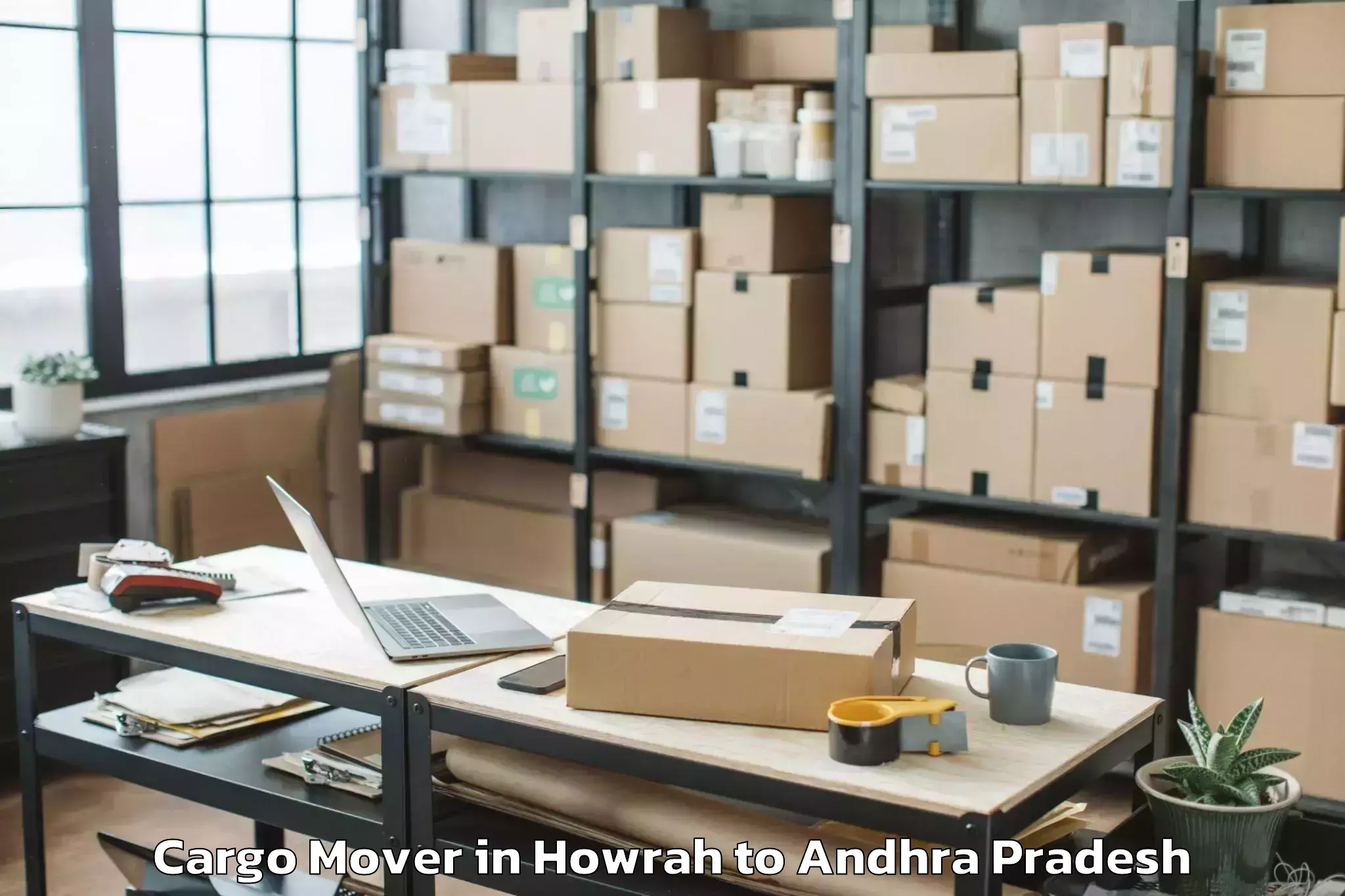 Affordable Howrah to Nambula Pulakunta Cargo Mover